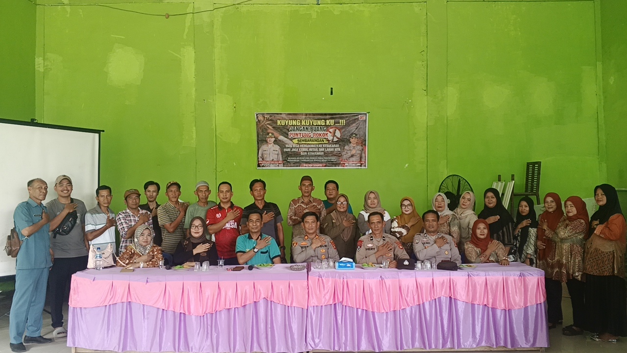 Kapolsek Sekayu AKP Dedy Kurniawan, S.H., M.H., Di Dampingi Kanit Binmas AIPTU Bagus Dinata, Melaksanakan Kegiatan Imbauan.